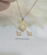 نیمست طلایی طرح لوزی کد 5031