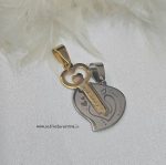 گردنبند ست قلب و کلید کد 1159 - Image 2