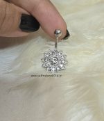 پیرسینگ ناف استیل  طرح گل کد 1508 - Image 2