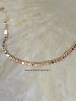 پا بند طلایی کارتیر آویز دار رنگ ثابت کد 6034 - Image 2
