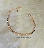 پا بند طلایی کارتیر آویز دار رنگ ثابت کد 6034