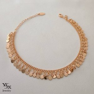 پابند کارتیر سکه ای رنگ ثابت برند ysx  کد 6032