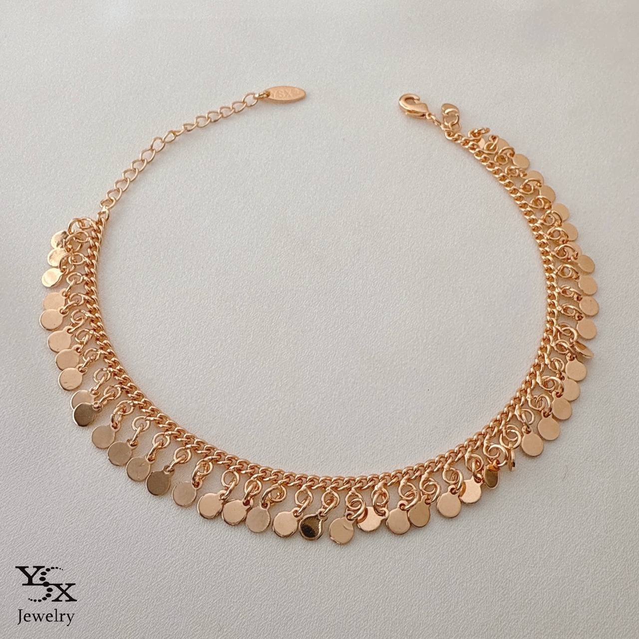 پابند کارتیر سکه ای رنگ ثابت برند ysx  کد 6032