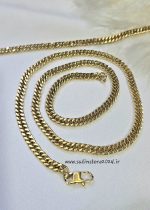 ست دستبند و گردنبند کارتیر استیل رنگ ثابت کد 5036 - Image 6