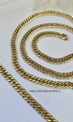 ست دستبند و گردنبند کارتیر استیل رنگ ثابت کد 5036 - Image 8