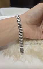 دستبند رولکس نقره ای کد 3089 - Image 3