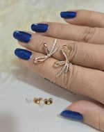 گوشواره پاپییونی مینیمال برند ژوپینگ کد 2101
