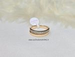 انگشتر دو لاین رینگ و نگین دار ژوپینگ کد 4056 - Image 2
