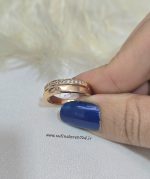 انگشتر دو لاین رینگ و نگین دار ژوپینگ کد 4056 - Image 3