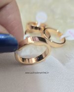انگشتر رینگ ساده تخت ژوپینگ کد 4038 - Image 5