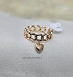 انگشتر کارتیر آویز قلبی برند ژوپینگ کد 4046 - Image 2