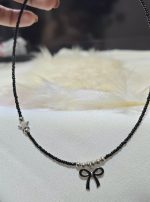 گردنبند مشکی پاپییونی فشن کد 1166 - Image 3