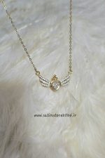 گردنبند بال فرشته استیل کد 1195 - تصویر 2
