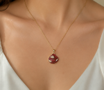 گردنبند صدفی استیل کد 1194 - تصویر 5