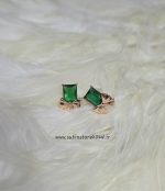 گوشواره ژوپینگ زمردی کد 2108 - تصویر 3