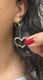 گوشواره قلبی ژوپینگ کد 2113 - تصویر 5