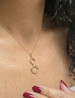 پلاک دو حلقه پاپییونی نگین دار ژوپینگ کد 8033 - تصویر 5
